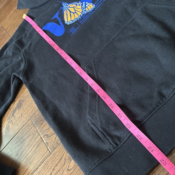 VANS Butterfly hoodie black blue and yellow size Small - Picture 7 of 8